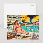 “The Storm Can Wait” – A Self Denial Cartoon ポストカード (正面/裏面)