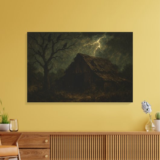 The Storm Within: Resilience in the Frontier  キャンバスプリント (インサイチュ (リビング))