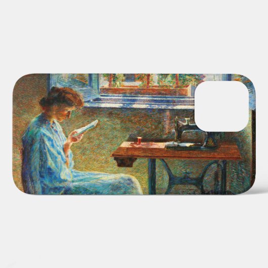 The Story of a Seamstress,1908 by Umberto Boccioni Case-Mate iPhoneケース (裏面 (横))