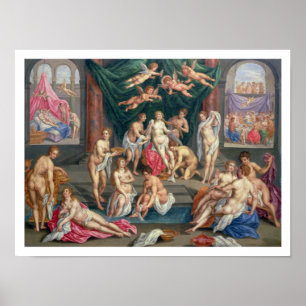 The Story of Cupid and Psyche (oil on panel) ポスター