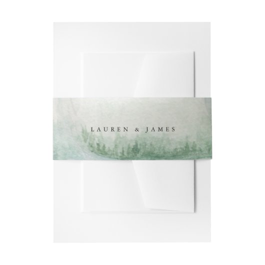 The Story of Us Wrap 招待状ベリーバンド (正面例)