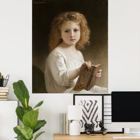 The Storybook - William Bougueau ポスター (ホームオフィス)