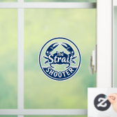 The Strait Shooter Coastal Crab Logo Window Cling ウィンドウサイン (ホーム)