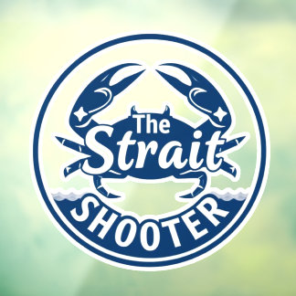 The Strait Shooter Coastal Crab Logo Window Cling ウィンドウサイン