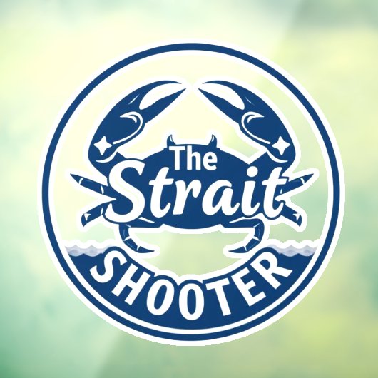The Strait Shooter Coastal Crab Logo Window Cling ウィンドウサイン (シート3)