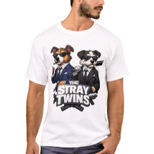 The Stray Twins – ブリティッシュドッグパロディTシャツ
