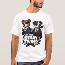 The Stray Twins – ブリティッシュドッグパロディTシャツ Tシャツ