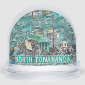 The Streets of North Tonawanda Snow Globe (正面)