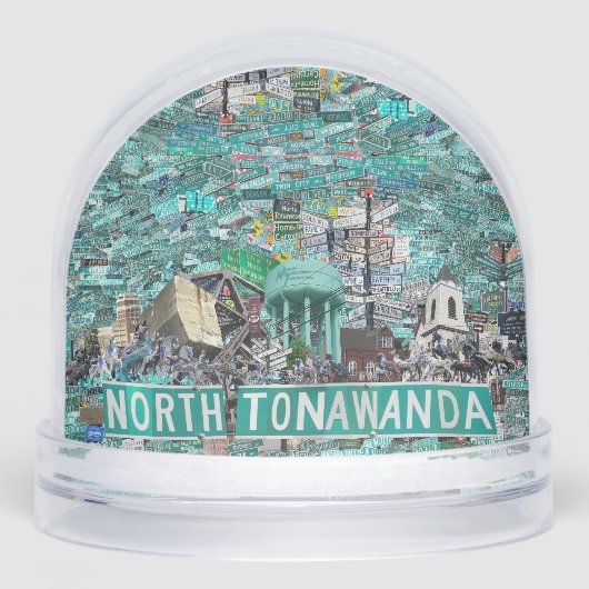 The Streets of North Tonawanda Snow Globe (正面)