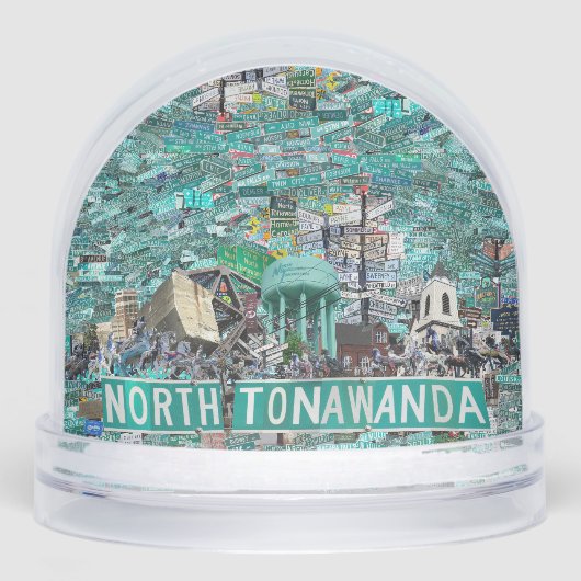 The Streets of North Tonawanda Snow Globe (正面)