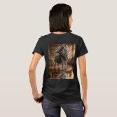 The Striped Scholar | Fantasy Lion Zebra Adventure Tシャツ (裏面フル)
