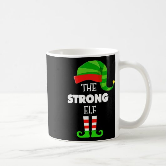 The Strong Elf Group Matching Family Christmas Pjs コーヒーマグカップ (右)