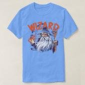 The Strong Old Wizard Magical Power Wizard Tシャツ (デザイン正面)