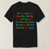 The Stroop Test Dark  Tシャツ (デザイン正面)