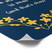 The Struggle Is Real Floral Poster Print Decor ポスター (角)