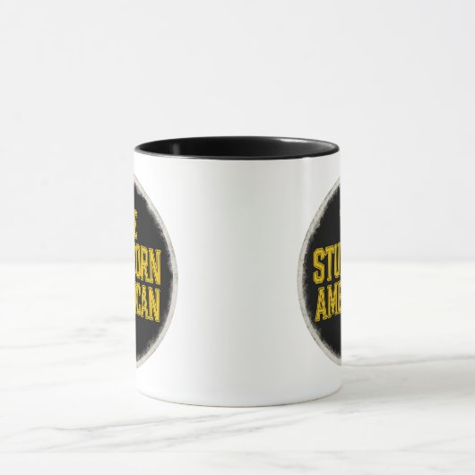 The Stubborn American Bold Emblem mug マグカップ (中央)