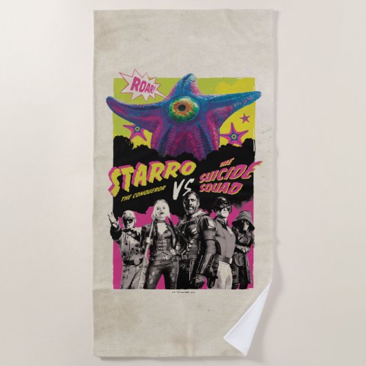 The Suicide Squad | Starro Vs The Suicide Squad ビーチタオル (正面)