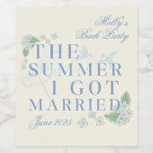 The Summer I -得コースト結婚したバチェロレッテ ワインラベル (シングルラベル)