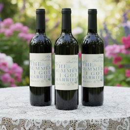 The Summer I -得コースト結婚したバチェロレッテ ワインラベル