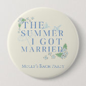 The Summer I -得コースト結婚したバチェロレッテ 缶バッジ (正面)