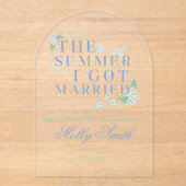 The Summer I -得 Coastal 結婚's アクリル招待状 (正面)