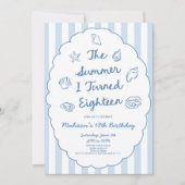 The Summer I Turned Eighteen 18th Birthday Party 招待状 (正面)