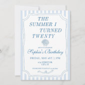 The Summer I Turned Pretty Birthday Invitation 招待状 (正面)