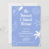 The Summer I Turned Sixteen 16th Birthday Party 招待状 (正面)