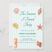 The Summer I Turned Thirty 30th Birthday 招待状 (正面)