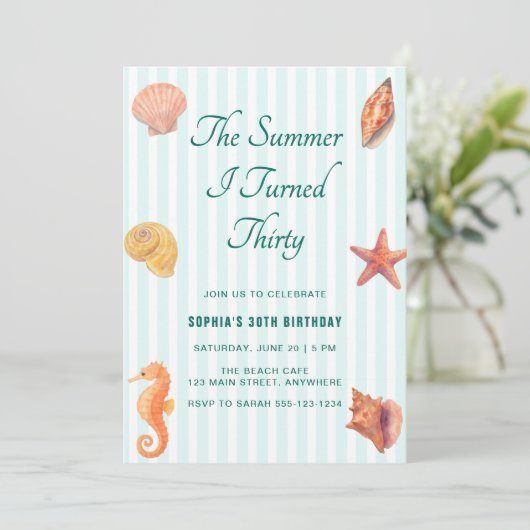 The Summer I Turned Thirty 30th Birthday 招待状 (スタンド正面)