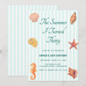 The Summer I Turned Thirty 30th Birthday 招待状 (正面/裏面)