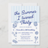 The Summer I Turned Thirty 30th Birthday Party 招待状 (正面)