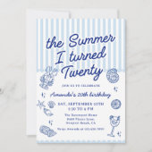 The Summer I Turned Twenty 20th Birthday Party 招待状 (正面)