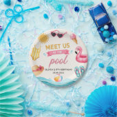 The Summer Pool Birthday ペーパープレート (パーティー)