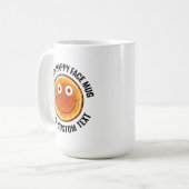 The Sun Custom Personalized Happy Face コーヒーマグカップ (正面左)