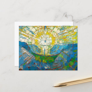 The Sun, Infinity Dots by After William Morris シーズンポストカード