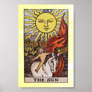 「The Sun」 RWSタロットカード ポスター