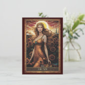 The Sun (Sol) Tarot Art Flat Thank You Card サンキューカード (スタンド正面)