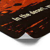 The Sun Spider’s Shadow Desert Art ポスター (角)