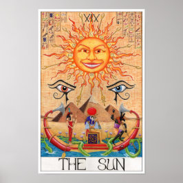 The Sun tarot card ポスター