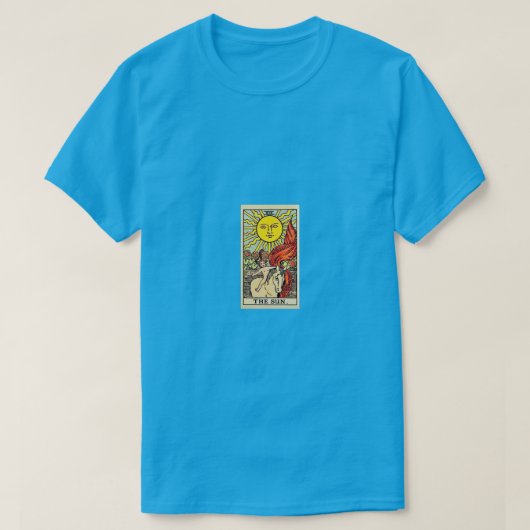 The Sun Tarot Card Artwork | ヴィンテージ・ライダーウェイト版 Tシャツ (デザイン正面)