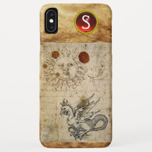 THE SUN THE MOON AND BASILISK PARCHMENT モノグラム iPhone XS MAXケース