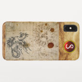 THE SUN THE MOON AND BASILISK PARCHMENT モノグラム Case-Mate iPhoneケース (裏面(横))