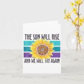 The Sun Will Rise Sunflower Suicide Prevention カード (黄色い花)
