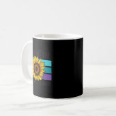 The Sun Will Rise Sunflower Suicide Prevention  コーヒーマグカップ (正面左)