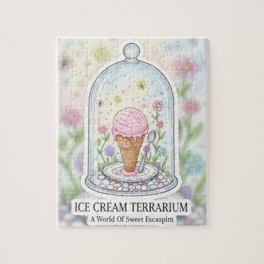The Sundae Sanctuary | Ice Cream Terrarium ジグソーパズル (縦)