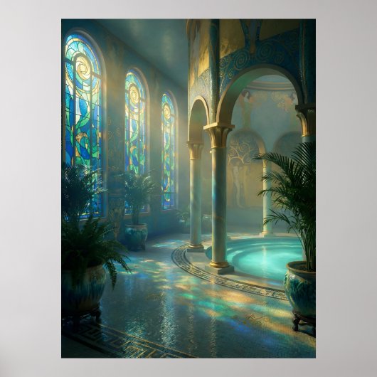 The Sunlit Bathing Hall ポスター (正面)