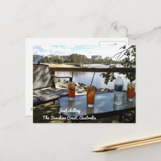 The Sunshine Coast Australia肌寒い ポストカード (正面/裏面インサイチュ)