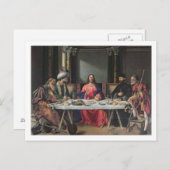 The Supper at Emmaus (パネル上の油) ポストカード (正面/裏面)