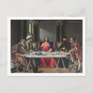 The Supper at Emmaus (パネル上の油) ポストカード